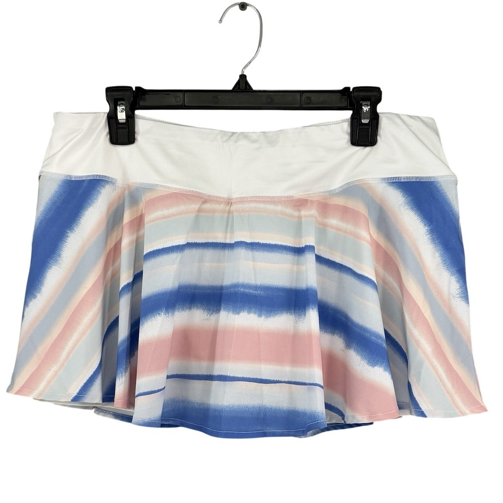 Koydan Women Pull On XL Pickleball Tennis Skort Skirt w/ Shorts Media Pocket